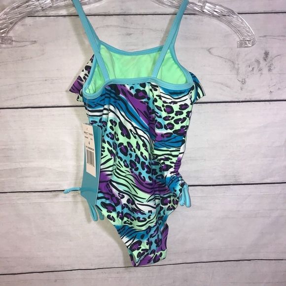 NEW Breaking Waves Leopard Wave 1 Piece Swimsuit 4 - Picture 3 of 10